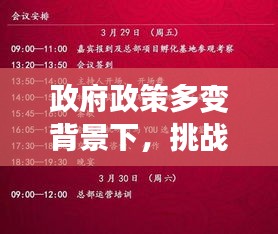 政府政策多变背景下，挑战与机遇并存，如何把握时代机遇？