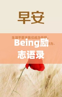 Being励志语录，激发你无限潜能的励志名言
